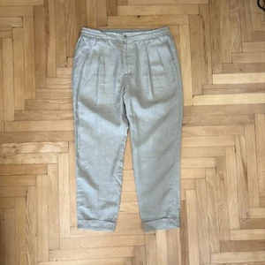 Rubinacci LH Napoli Linen Trousers Pants Made In Italy Luxury Size 50 - Picture 1 of 13