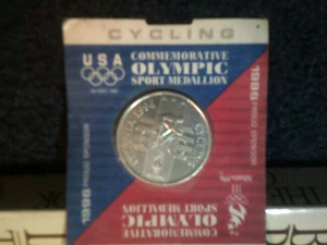 USA Commemorative Olympic Sport Medallion, Cycling, 1996 Atlanta - Picture 1 of 1