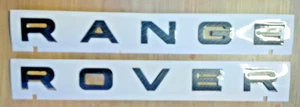 Range Rover Vogue Sport L322 L405 L320 insignias emblema delantero o trasero negro carbono - Imagen 1 de 1