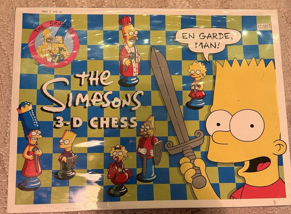 Juego de Ajedrez 3D Los Simpson Sellado 1991 – ¡Edición Coleccionista Rara! Foto 1 de 2