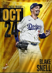 [DIGITAL] Topps Bunt - Blake Snell - Free Pack Friday 25 S4 Oct 24 Gold - Picture 1 of 1
