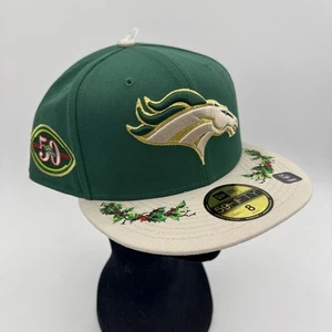 New Era 59FIFTY Mütze Denver Broncos 50th Patch Holiday grün tailliert Gr. 8 selten B1 - Bild 1 von 11
