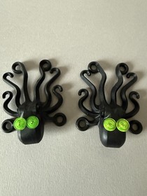Lot of 2 LEGO Octopus Sea Animals Lime Green Eyes