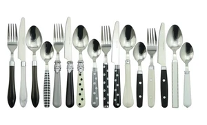 The Original Brink House Eclectic Black & White Mix & Match Stainless Steel C... - Picture 1 of 7