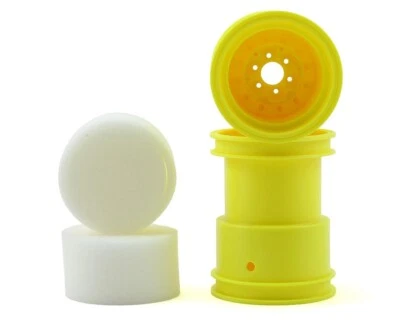 JConcepts Tribute 2.6 x 3.6 Monster Truck Felge mit Adaptern gelb JCO3377Y  - Bild 1 von 4