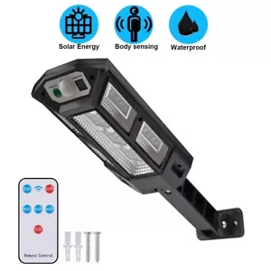 43 Leds Solar Wall Light With Telecontrol Outdoor Waterproof Road Street Lamp - Picture 1 of 13