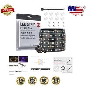 Dimmable 16.4ft Waterproof RGBW LED Strip - Perfect for Any Outdoor Setting - Picture 1 of 10