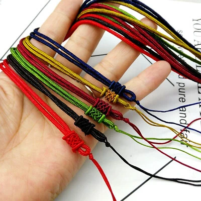 Collar colgante cuerda amor seda anudada hilo chino color mezclado cuerda 20 piezas Foto 1 de 4