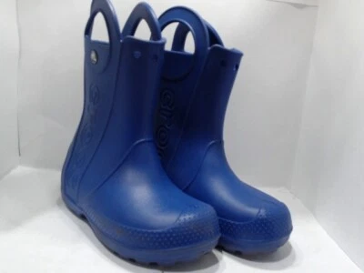 Botas de lluvia usadasVeryGood_Crocs para niños con mango, Ce_azul cerúleo_talla 13 niño pequeño Foto 1 de 4