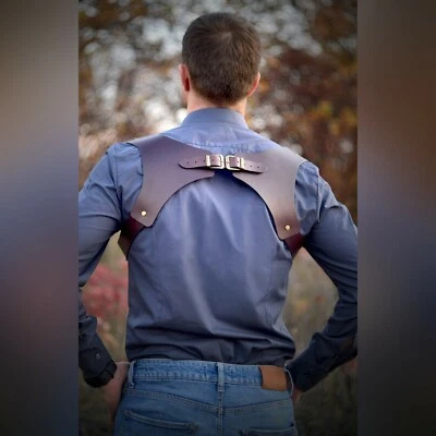 Tirantes de cuero para hombre, accesorios de boda hechos a mano, regalos de padrino de boda Foto 1 de 4