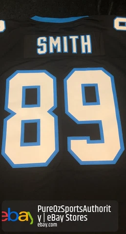 Carolina Panthers Steve Smith Mitchell & Ness Black NFL Legacy Jersey 40 Medium Cover