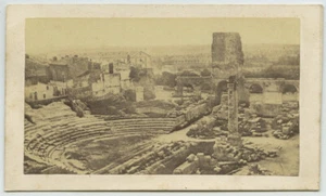 CDV circa 1870 Dominique Roman à Arles. Amphithéâtre romain. - Picture 1 of 2