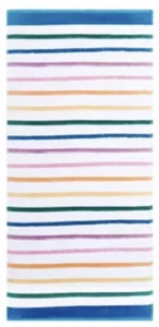 Beach Towel by Modern. Southern. Home. Rainbow Stripes Multi-Color 28”x60” NWT - Picture 1 of 2