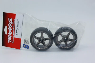 Traxxas TRX 9370 Response Reifen auf Felge vorne 1.9 Split Spoke schwarz chrome - Bild 1 von 4