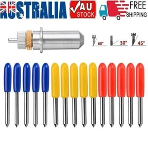 15PCS 30 45 60 Degree Roland GCC Cutting Plotter Vinyl Cutter Blade With Holder - Picture 1 of 9