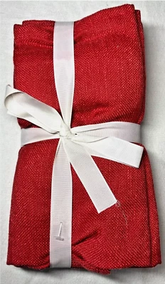 LAURA  ASHLEY  NAPKINS (8) ESME RED 100% POLYESTER 18 X 18 NIP - Image 1 of 2