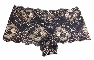 NEW Cacique Cheeky Panty Elegant Navy Gold Stretch Lace Size 14-16 Sexy! - Picture 1 of 6