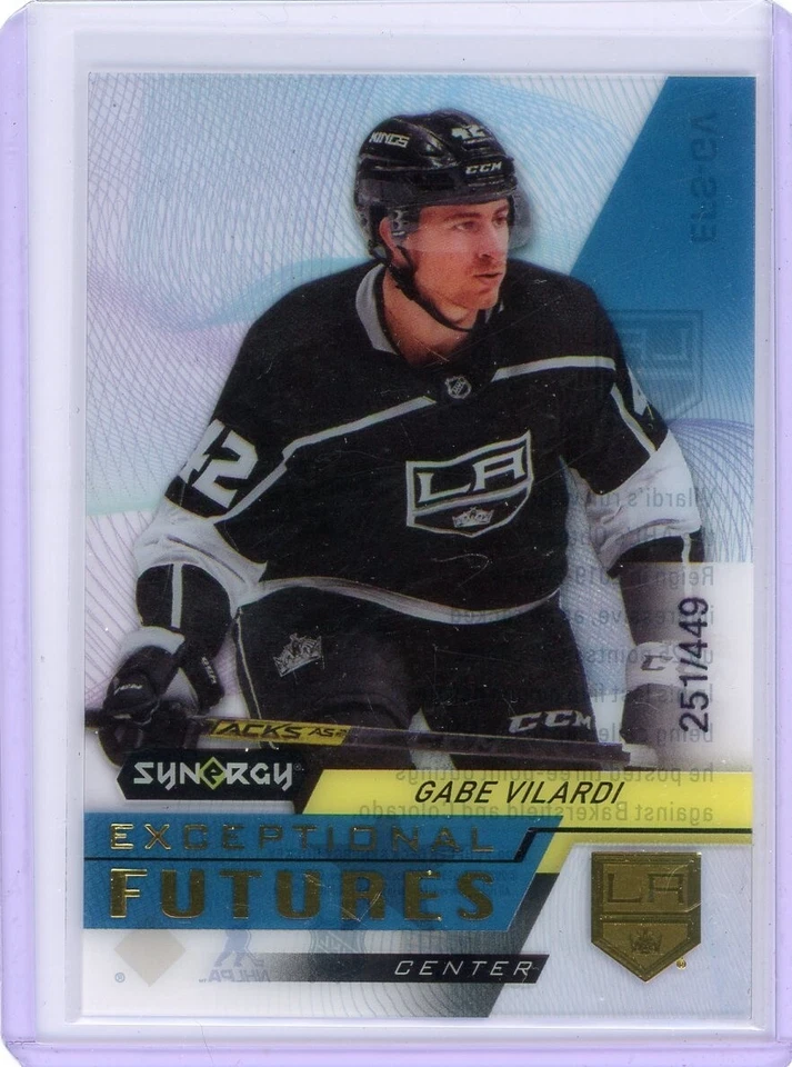 Gabe Vilardi 2020-21 Upper Deck Synergy Exceptional Futures 251/449 - Image 1 of 2