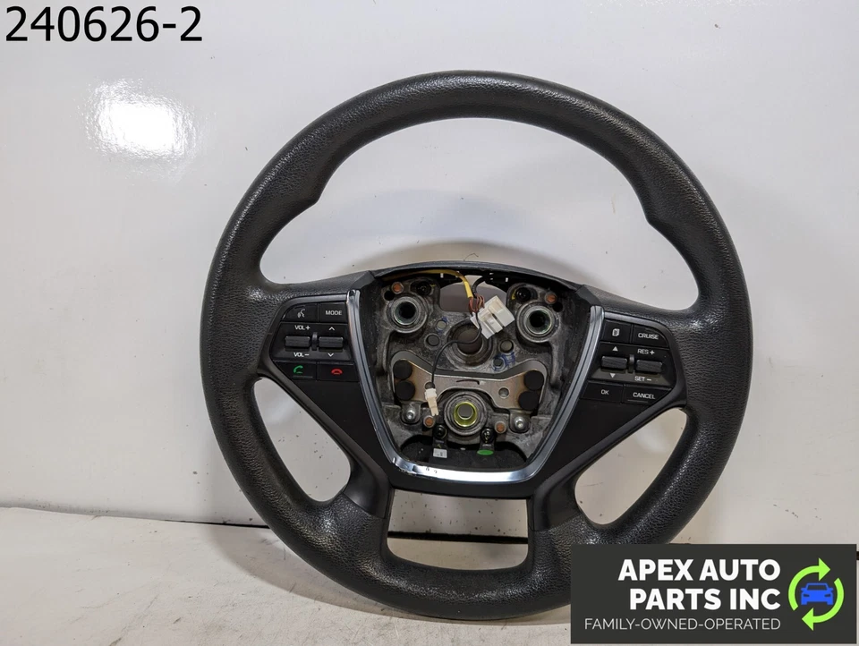 OEM 2015 Hyundai Sonata 2,4 L volante cuero negro 6273965 Foto 1 de 4