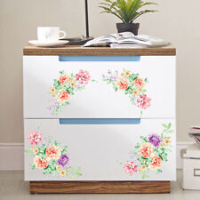  Bunte Blumen 3D Wandaufkleber Schöne Pfingstrose Kühlschrank Aufkleber Kleiderschrank