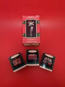 Vintage lot of 4 XMAS CHRISTMAS Railroad- 1990,1994,1996 Enesco Handy Dandy Elf - Picture 1 of 11
