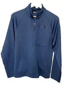 Camisa Pullover The North Face Azul Sombreado Canyonlands Media Cremallera Para Hombres Talla M - Imagen 1 de 4