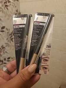 2 Pack Maybelline tattoo studio 24 hr Brow Tint Pen 350 Blonde 24hr Crayon - Picture 1 of 3