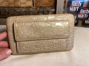 Vintage Metropolitan Faux Crocodile Skin Wallet Clutch Purse - Picture 1 of 8