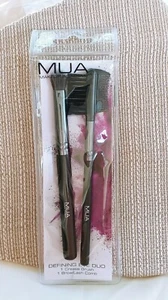 MUA PROFESSIONAL MAKEUP ACADEMY Defining Eye Duo 2 Pinsel Falte Brauen Wimpernkamm - Bild 1 von 5