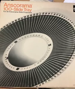 GAF ANSCORAMA 100 SLOT TRAY WITH 2" X 2" With 100 SLIDES - Picture 1 of 6