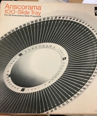 GAF ANSCORAMA 100 SLOT TRAY WITH  2" X 2" With 100 SLIDES - Image 1 of 4