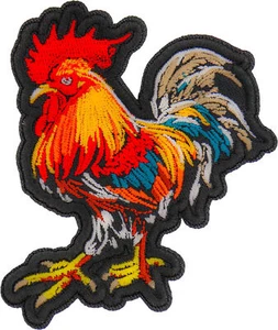 Cock Rooster Patch - 2.85x3.5 inch - P7534 - Picture 1 of 5