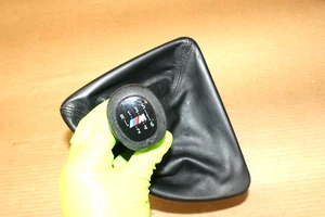 Manual M Sport Shift Knob Leather Cover Black BMW OEM E88 E82 135i 128i 08-13 - Picture 1 of 9