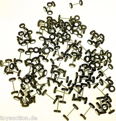 100 x Radsatz 28mm Achsbreite weiß Plastik Herpa Albedo 1:87 R119  å - Bild 1 von 3