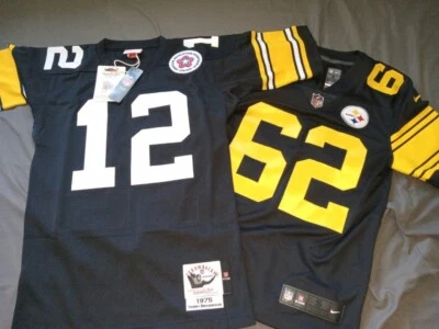 Camiseta deportiva auténtica de Terry Bradshaw de los Pittsburgh Steelers Foto 1 de 4