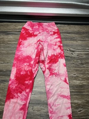 Leggings Balance Athletica para mujer rosa medio tie dye tiro alto elásticos Foto 1 de 4