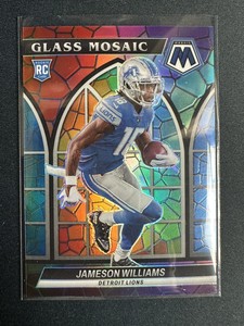 2022 Mosaic Jameson Williams Glass Mosaic Case Hit SSP RC Lions 📈