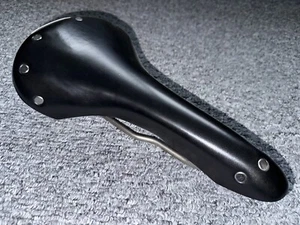 Brooks Swallow Titanium, New, black leather, rare lightweight vintage saddle - Picture 1 of 8