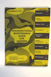 Organizational Maintenance Guide For Leaders. Softcover. - Picture 1 of 2