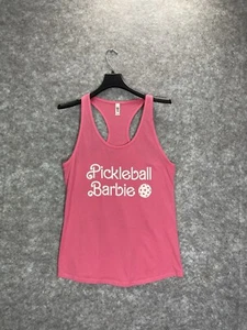 Pickleball Barbie Women’s Pink Tank Top Size XXL 2X Racerback Graphic Athletic - Picture 1 of 6