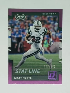 Matt Forte 2017 Panini Donruss #87 Stat Line SN 93/400 - New York Jets - Imagen 1 de 2