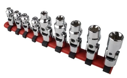 Sunex 9912 1/4" Drive 9 Piece Universal Star Chrome Socket Set - Image 1 of 1