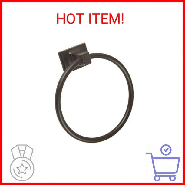 Anillo de toalla clásico Design House 539239 Millbridge para baño bronce frotado con aceite Foto 1 de 2