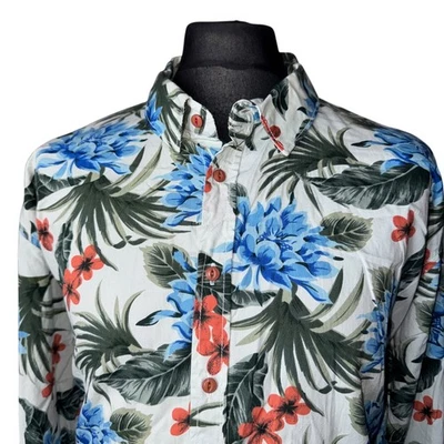 JOE BROWNS Shirt Mens 2XL (54-56") Long Sleeve in Multicoloured Floral Design - Изображение 1 из 4