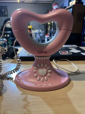 Disney Princess Phone Home Corded LAN Line Girls Heart Pink Girl’s Collectible - Image 1 of 4