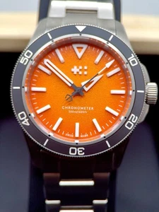 Christopher Ward trident Lumiere Orange - Perfect Summer Watch And Lume Monster - Picture 1 of 11