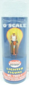 Model Power 7003-1 O Construction Worker With Jackhammer Lighted Figure - Picture 1 of 1