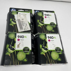 LOTTO 4 CARTUCCE INCHIOSTRO MAGENTA HP 940XL scadenza 2019 - Foto 1 di 6