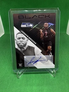 Jordyn Brooks RC 2020 Panini Black Auto #152/199 - Imagen 1 de 2