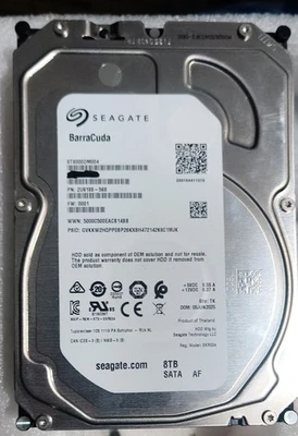 8TB,Internal Hard Drive 3.5 inch (ST8000DM004) - Image 1 of 2